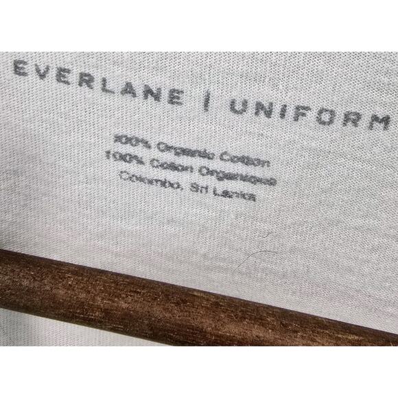 Everlane T Shirt Mens Large White Short Sleeve Crew Organic Cotton Lightweight - Picture 3 of 11